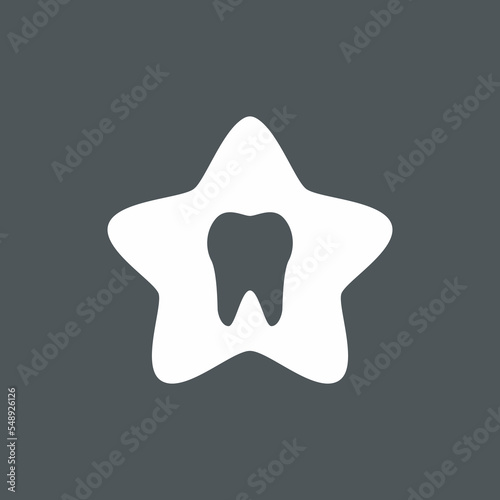 Baby star tooth chip quality vector illustration cut
