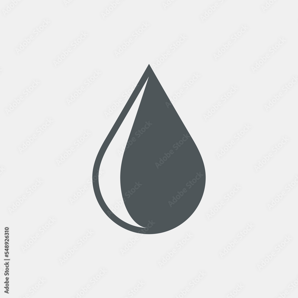 Water drop droplet raindrop icon illustration cut Water drop droplet raindrop icon illustration cut