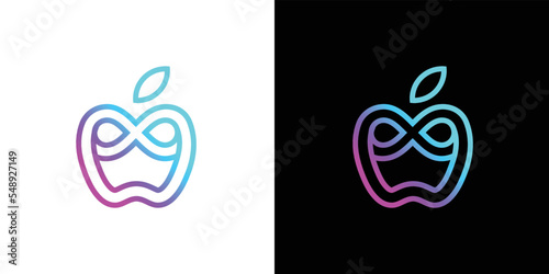 Apple Infinity Logo Design Template