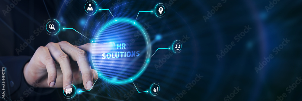 Business, Technology, Internet and network concept. HR Solutions.