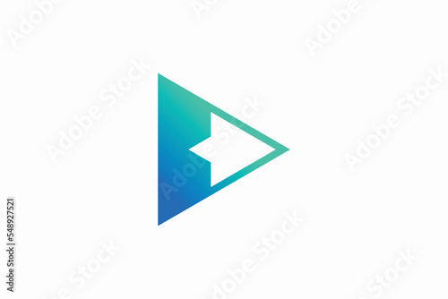Free Download B Letter Arrow Logo Design Template - GFXLoad