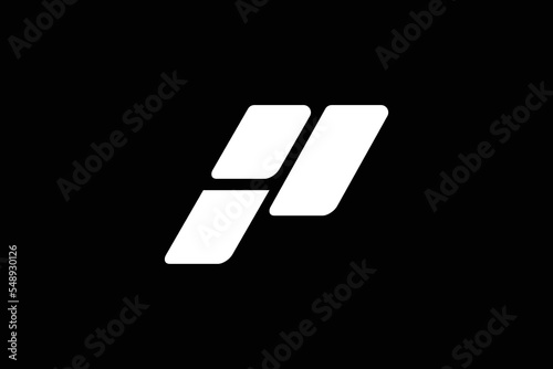Pi Letter Logo Design Template