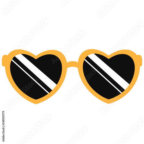 Heart Shaped Sunglasses Decorative Elements