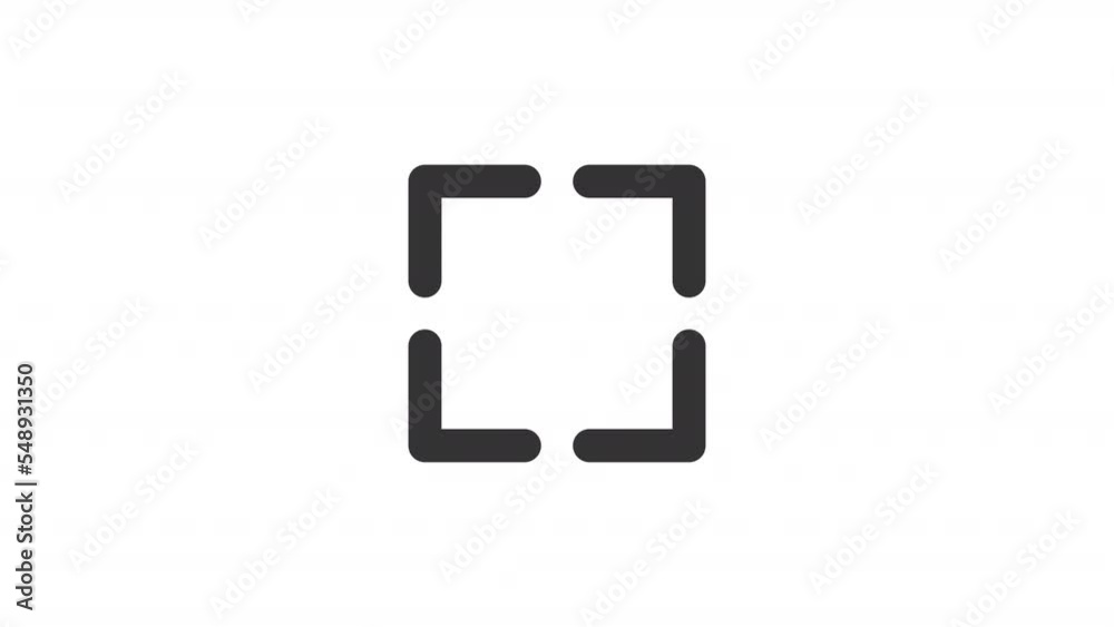 Animated full screen line ui icon. Mediaplayer feature. Seamless loop HD video with alpha channel on transparent background. Outline isolated user interface element motion graphic animation Animated full screen line ui icon. Mediaplayer feature. Seamless loop HD video with alpha channel on transparent background. Outline isolated user interface element motion graphic animation