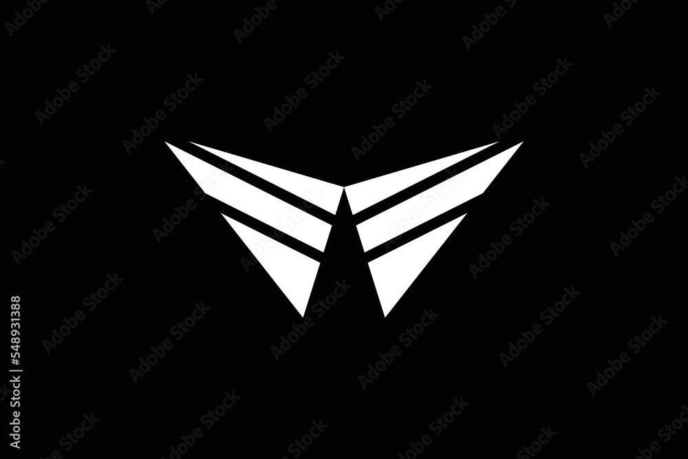W Letter Wing Logo Design Template W Letter Wing Logo Design Template