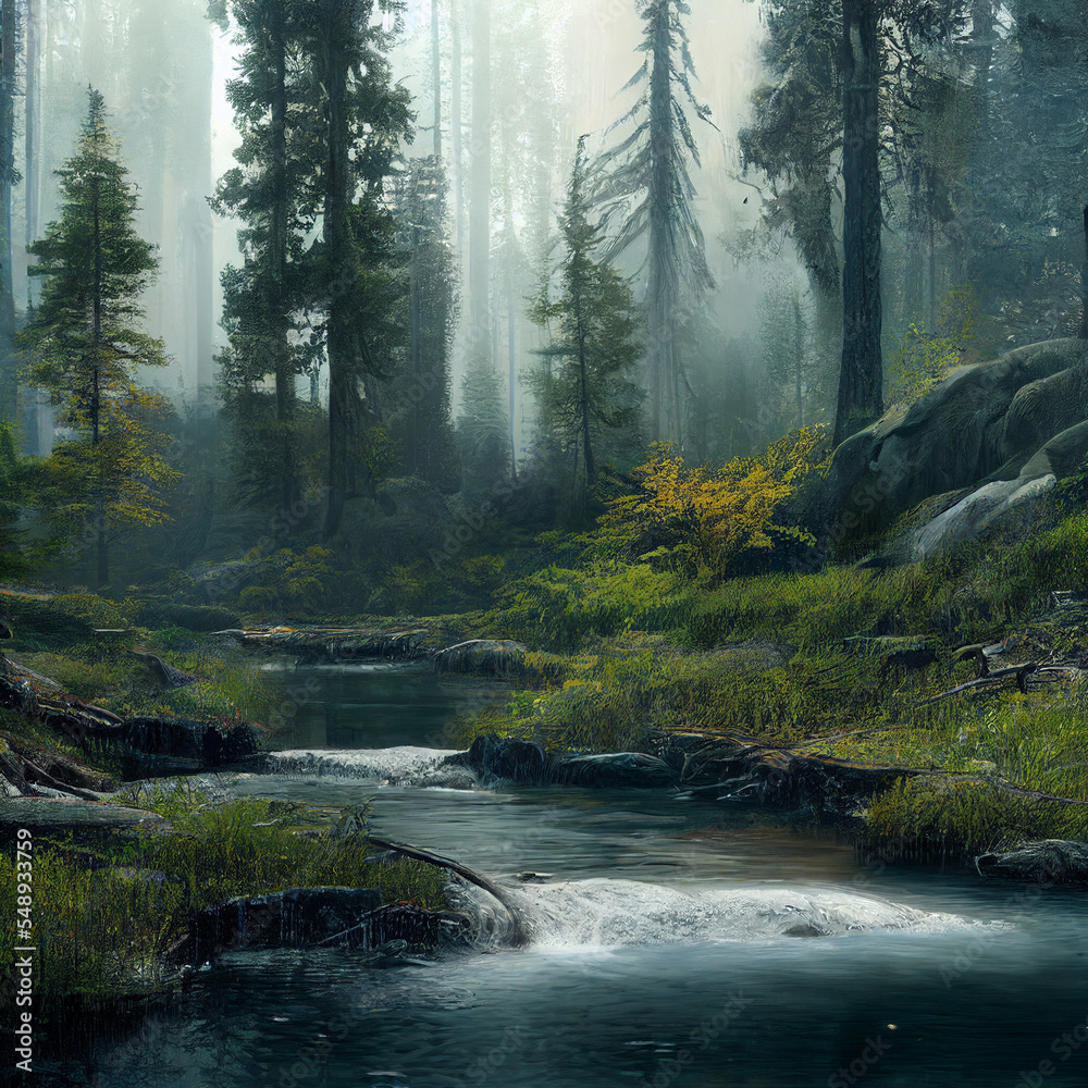 Obraz premium Morning in the forest