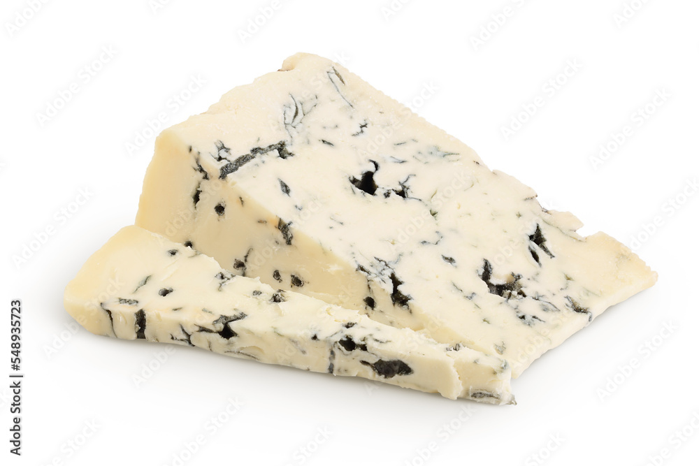 Blue cheese gorgonzola isolated on white background with full depth of field. Blue cheese gorgonzola isolated on white background with full depth of field.