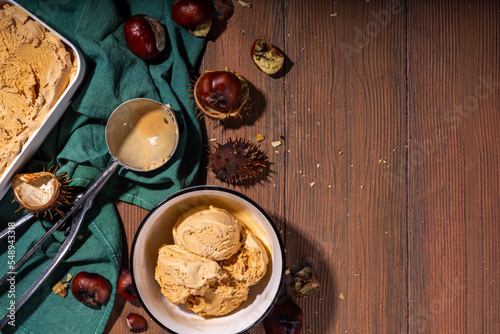 Chestnut ice cream