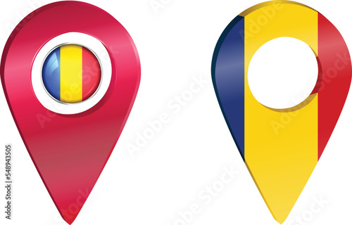 Marker with Romania flag isolated.Destination pin icon with Romania flag.Location red map marker Free Download Marker with Romania flag isolated.Destination pin icon with Romania flag.Location red map marker - GFXLoad