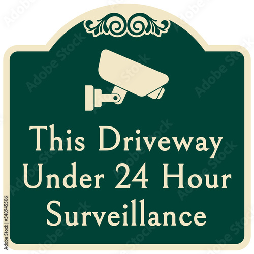 Decorative parking sign private driveway do not block