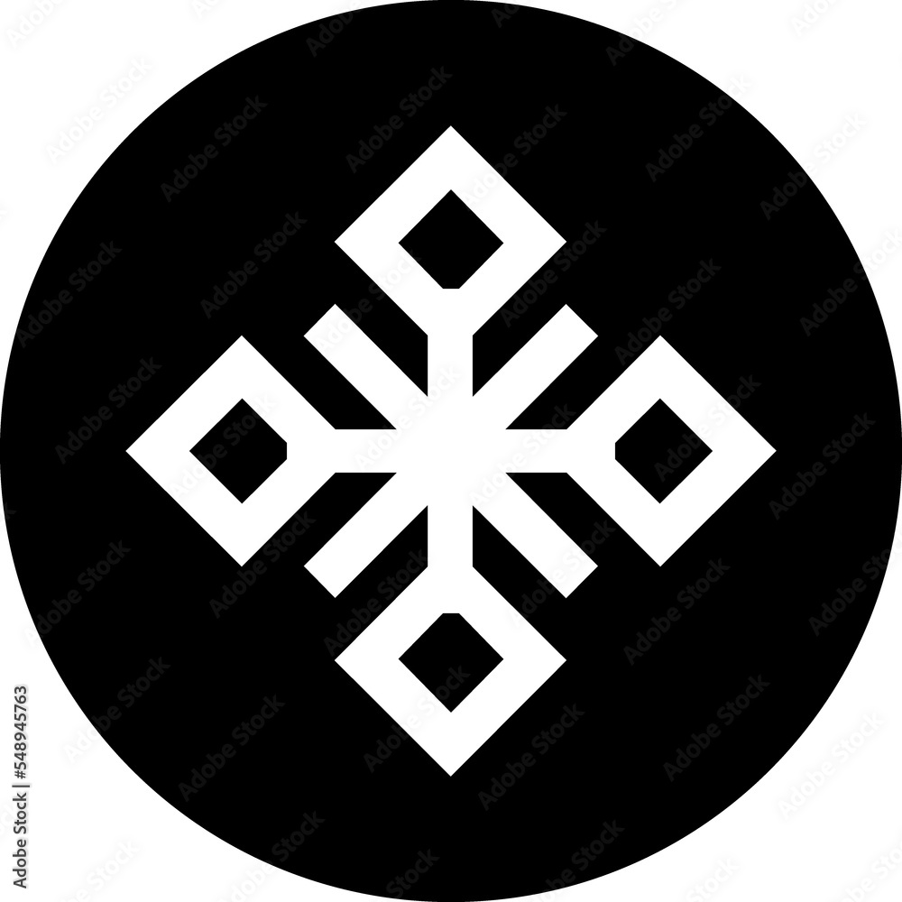 Snowflake shape Snowflake shape