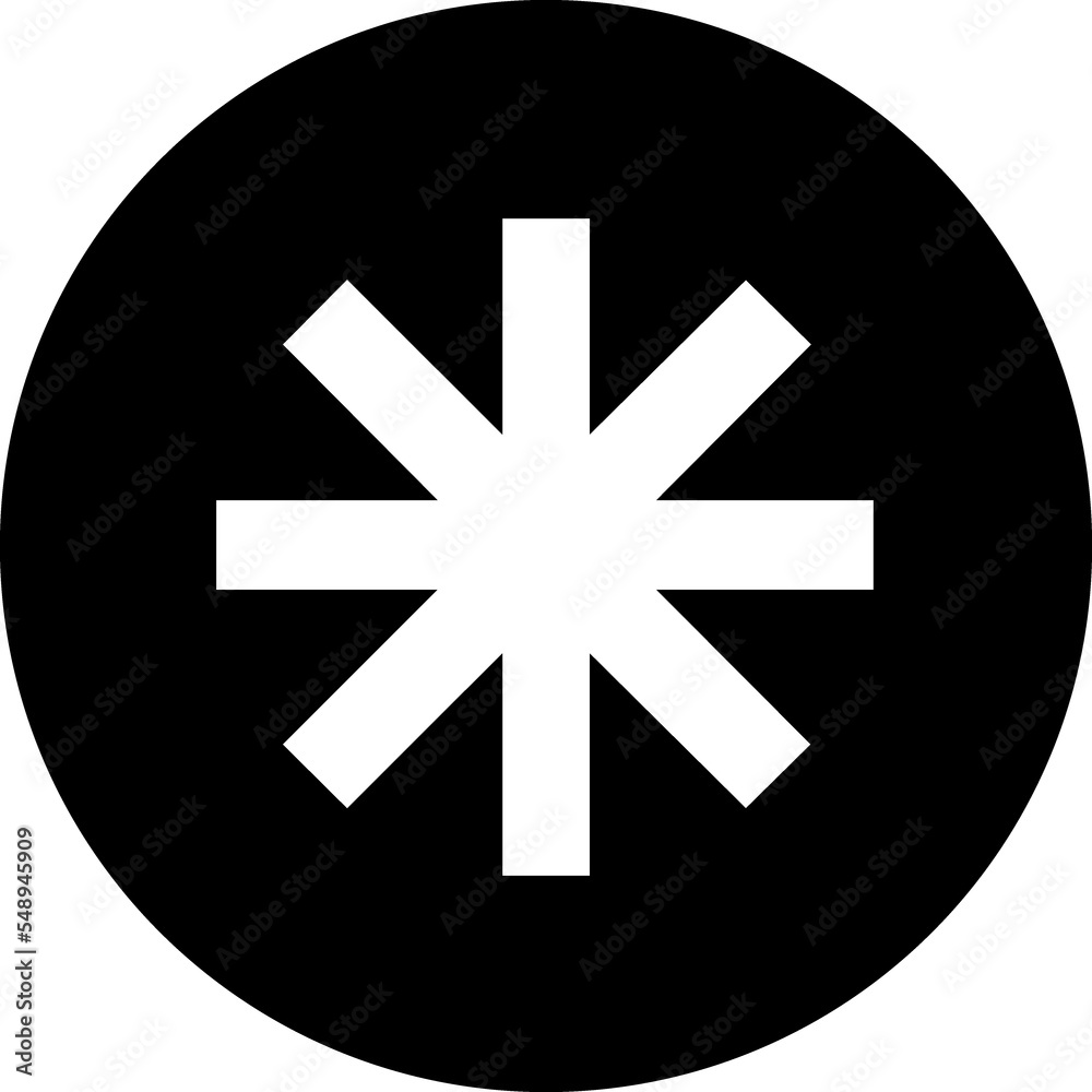 Obraz premium Snowflake shape