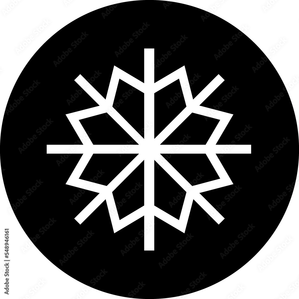Snowflake shape Snowflake shape