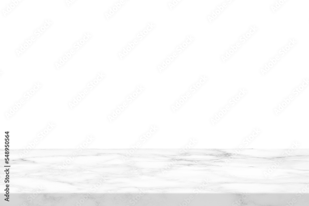 Foto White Marble Table, Suitable for Product Presentation Backdrop, Display, and Mock up