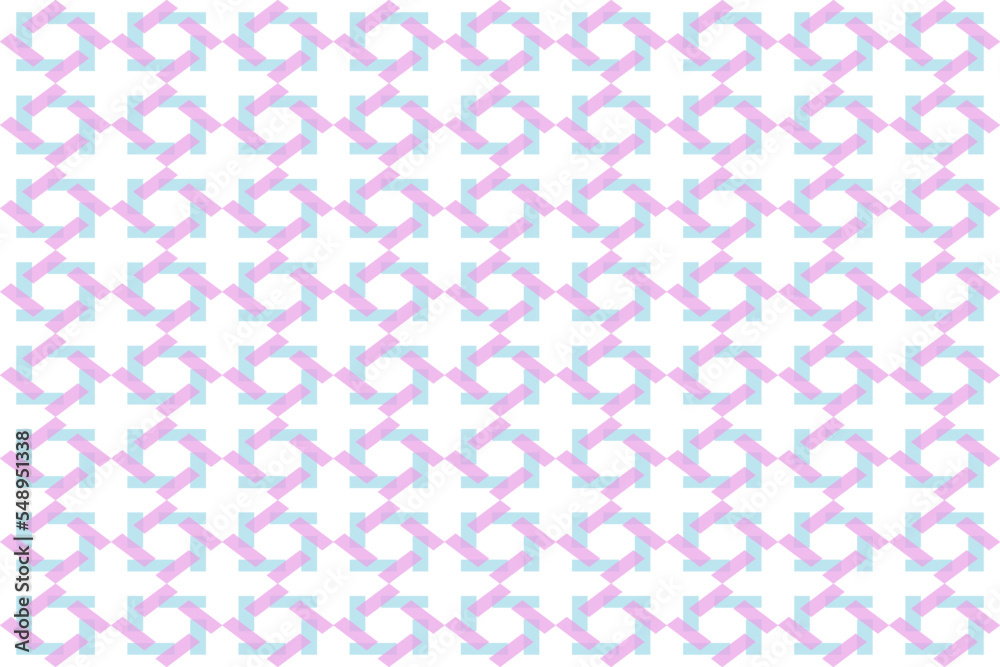 Seamless pattern with pink flowers. Geometric vector background.