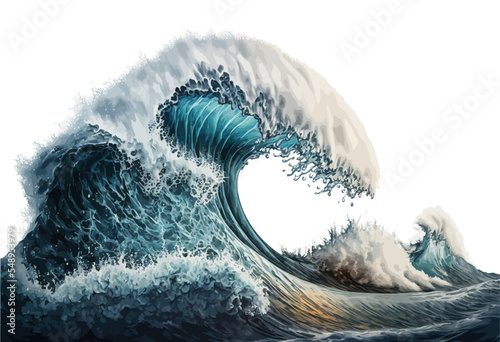 The great wave off kanagawa painting reproduction Fototapet