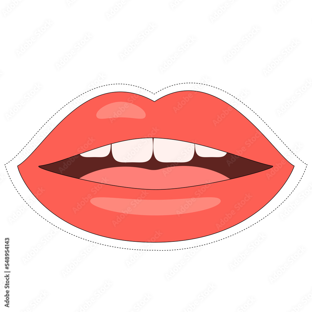 lips isolated on white lips isolated on white