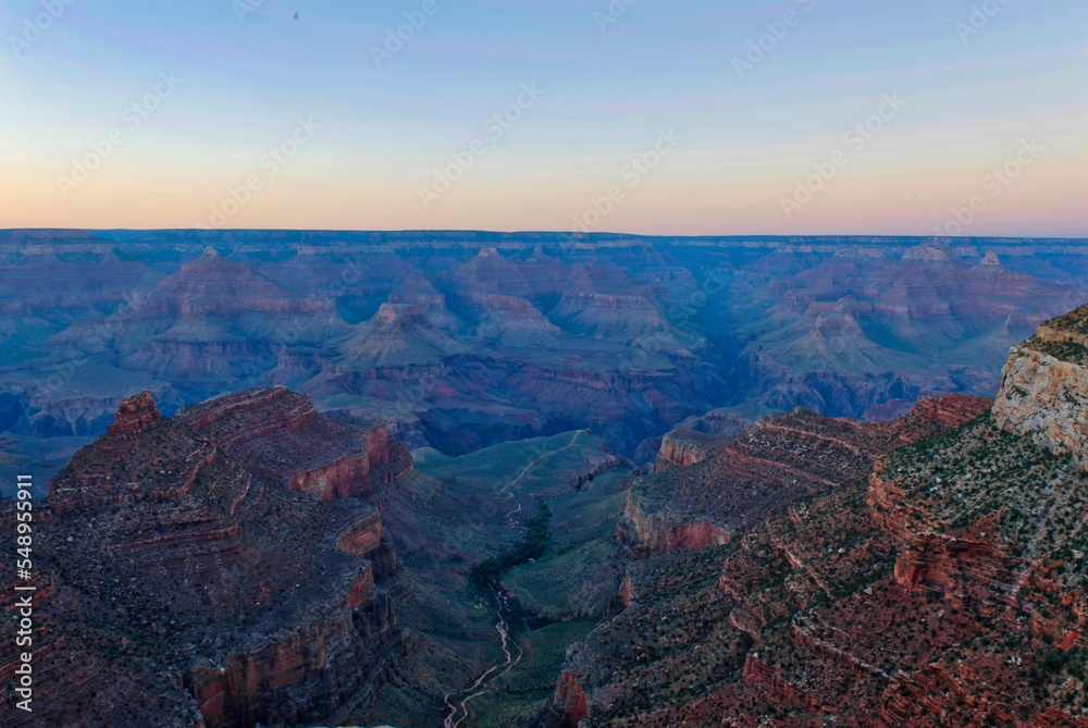 Grand Canyon, the blue hours