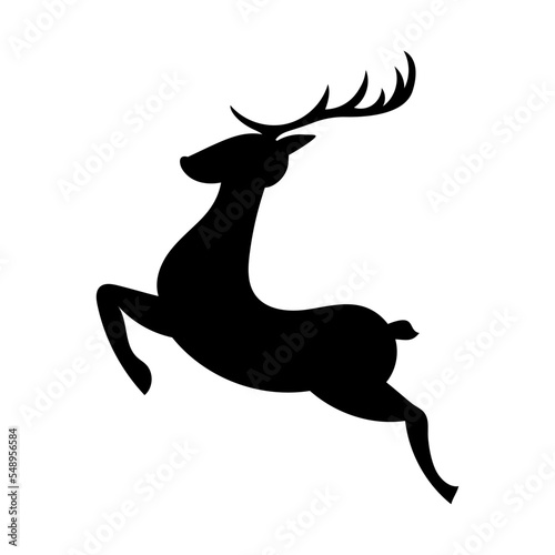 Christmas deer icon vector. Christmas reindeer illustration sign collection. Animal symbol or logo.