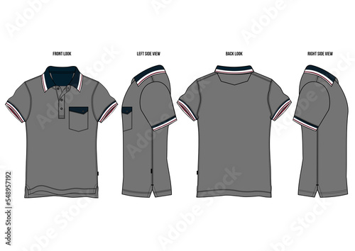 Polo Shirt Man Fashion Design