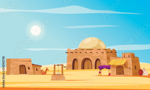 Arabic City Cartoon