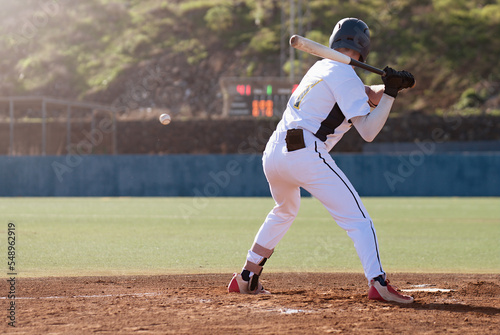 Photography Baseball players in action on the stadium, baseball batter waiting to strike the