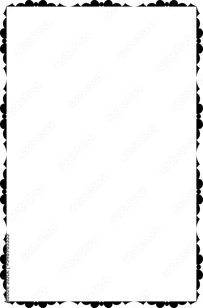 vector frames black on a white background