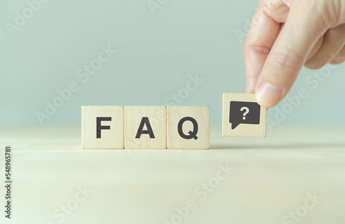 FAQ - Frequently asked questions concept. Collection of frequently asked questions on any topic and answers. FAQ in websites, social networks, business. Marketing and customer service.