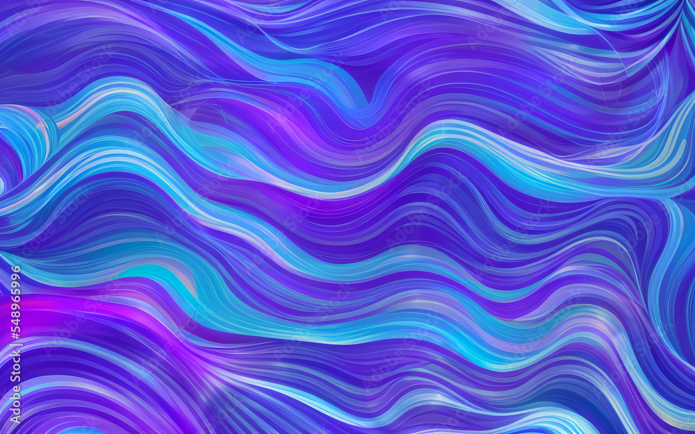 Wavy pattern in purple, blue and pink. Abstract art. Wallpaper. Illustration. Wavy pattern in purple, blue and pink. Abstract art. Wallpaper. Illustration.