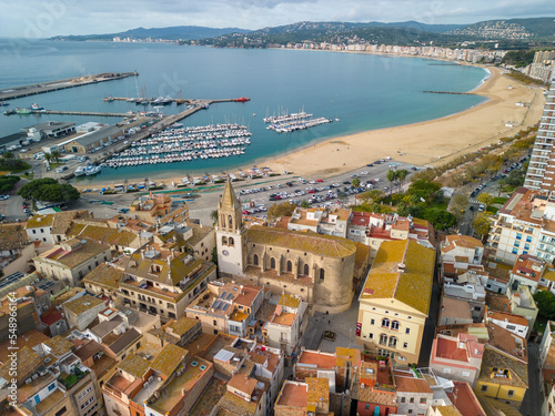 Palamós tourist city Girona Costa Brava of Spain on the Mediterranean sea fishing village international stop for cruise ships