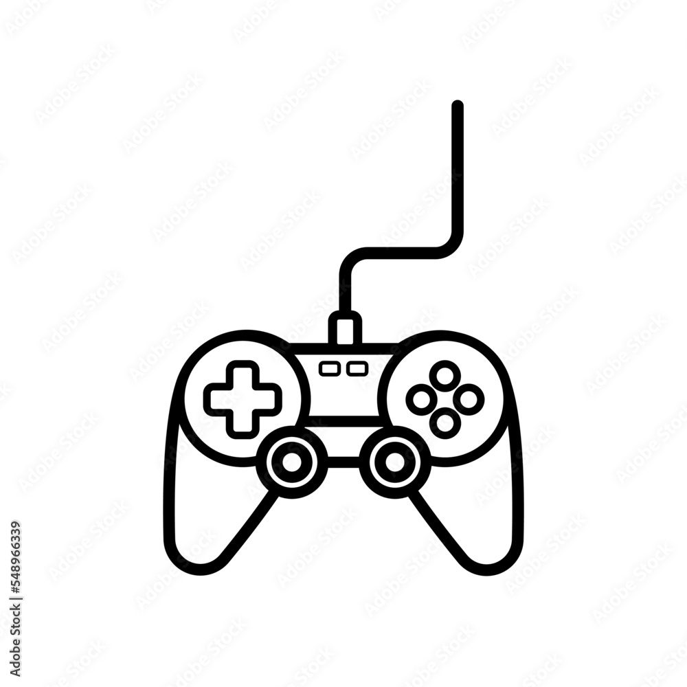 Obraz premium gamepad Gamer controlling device vector icon.