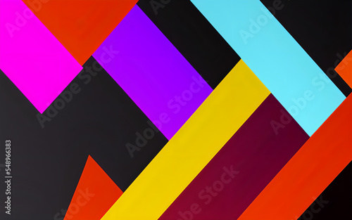 Abstract background, wallpaper, illustration. Angles, squares, colorful.