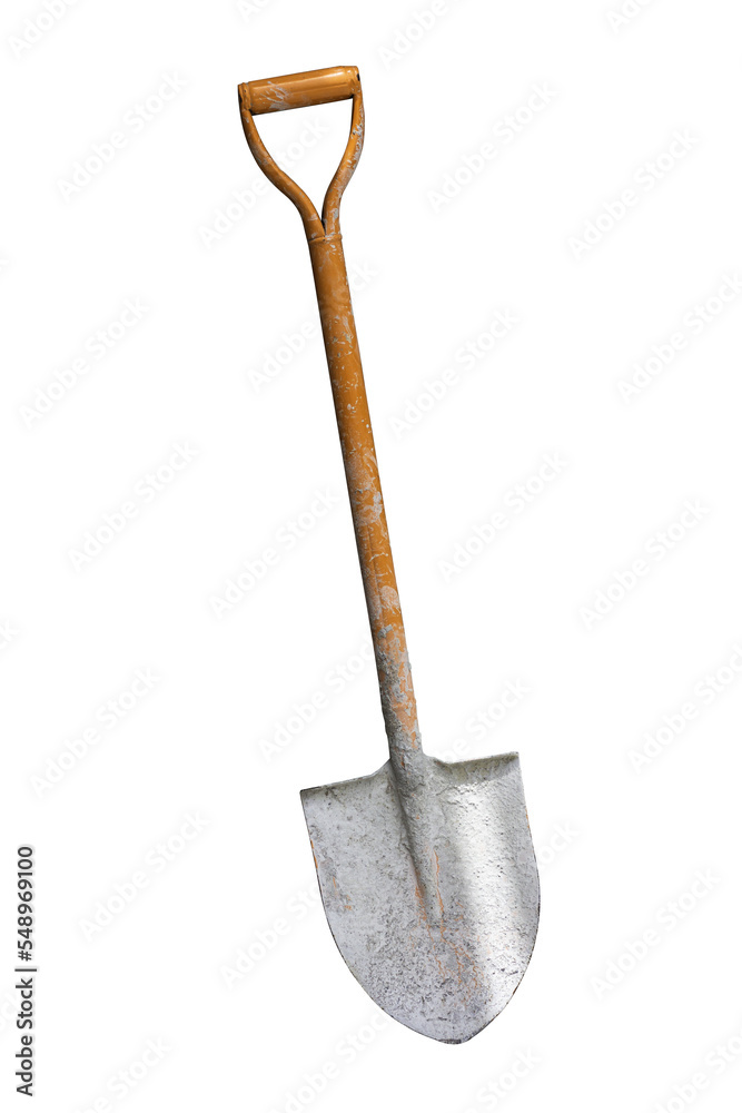 A shovel isolated on white background. clipping paths A shovel isolated on white background. clipping paths
