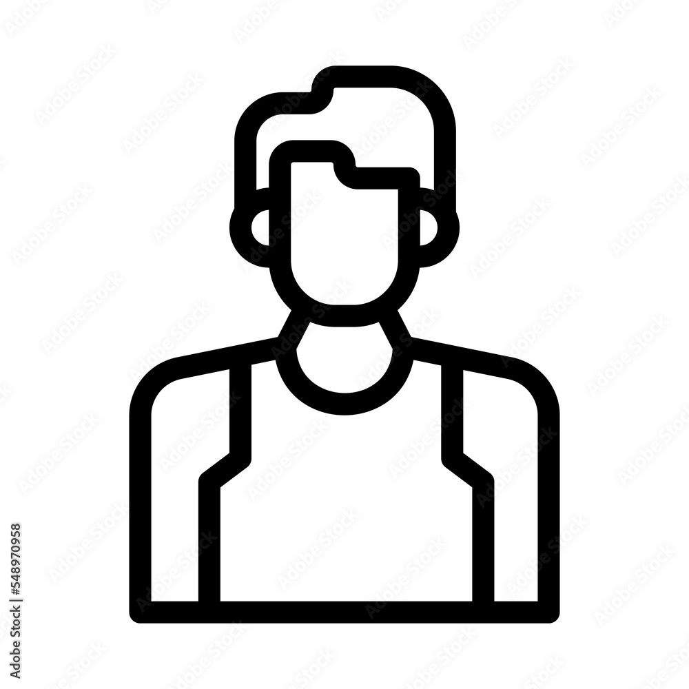 sportsman line icon illustration vector graphic sportsman line icon illustration vector graphic