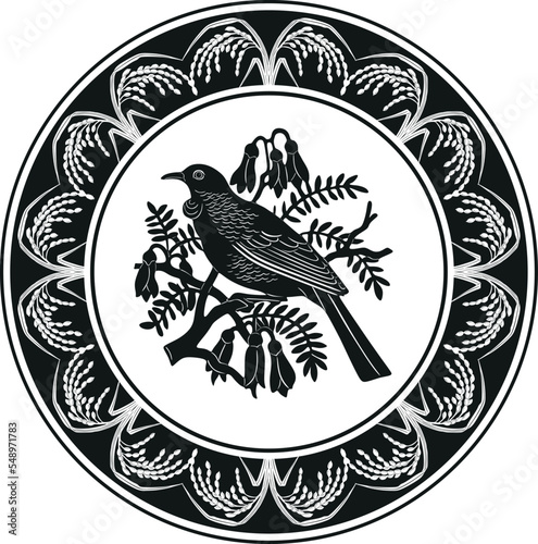 stamp with a bird and frame