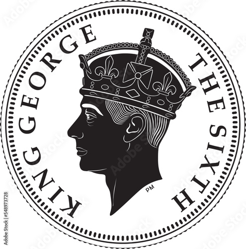 Hong kong coin 50 cent vector design