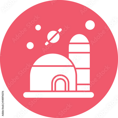 Dome city Vector Icon which is suitable for commercial work and easily modify or edit it

