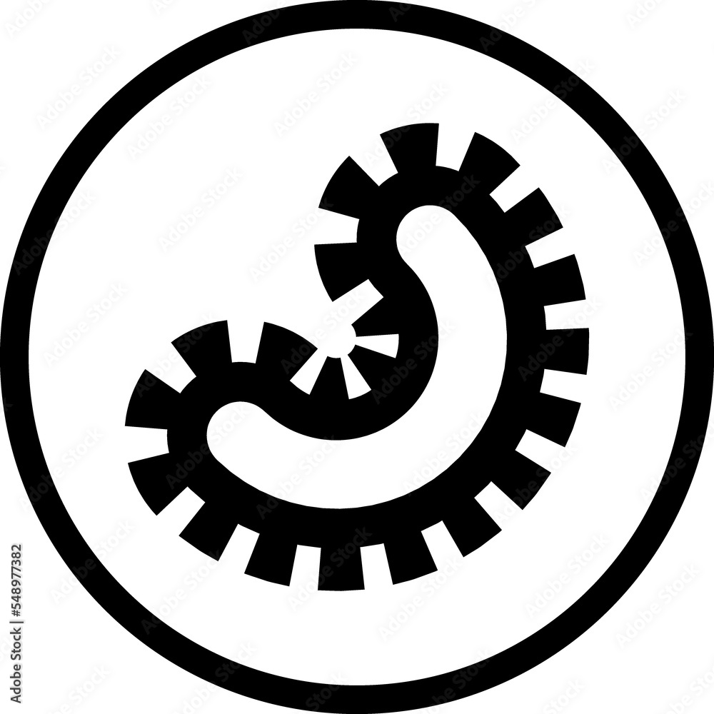 Virus, germ line icon Virus, germ line icon