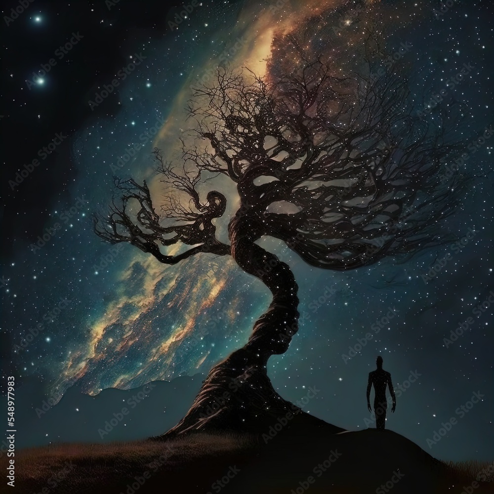 The tree of life. Surreal metaphor for growth, spirituality, inspiration etc. The tree of life. Surreal metaphor for growth, spirituality, inspiration etc.