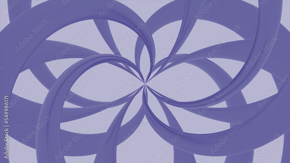 Yellow and purple background. Design.Dense patterns in animation rotating in different directions.