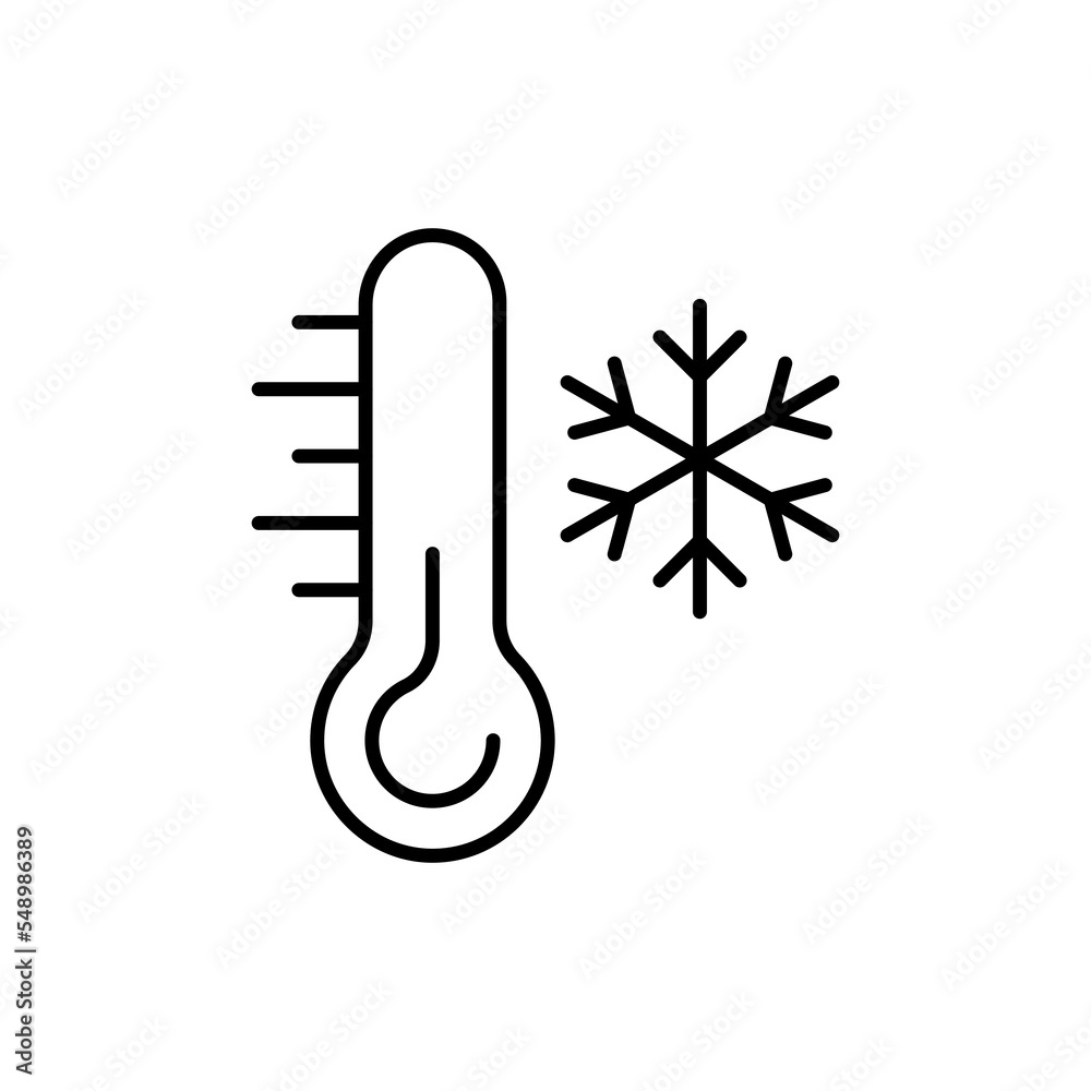 Thermometer line icons. Weather, snowflake, forecast, temperature, snow, precipitation, bad weather, season, dampness, frost, meteorology. Weather concept. Vector black line icon on a white background Thermometer line icons. Weather, snowflake, forecast, temperature, snow, precipitation, bad weather, season, dampness, frost, meteorology. Weather concept. Vector black line icon on a white background