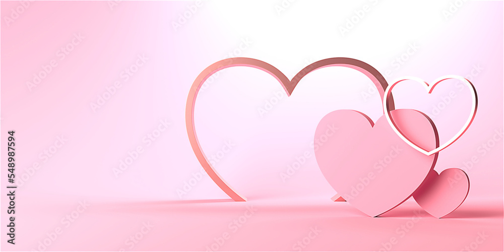 Valentine day design concept. Love background