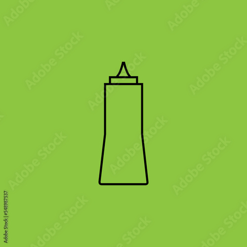 Ketchup icon isolated. Fast Food Concept - Vector 