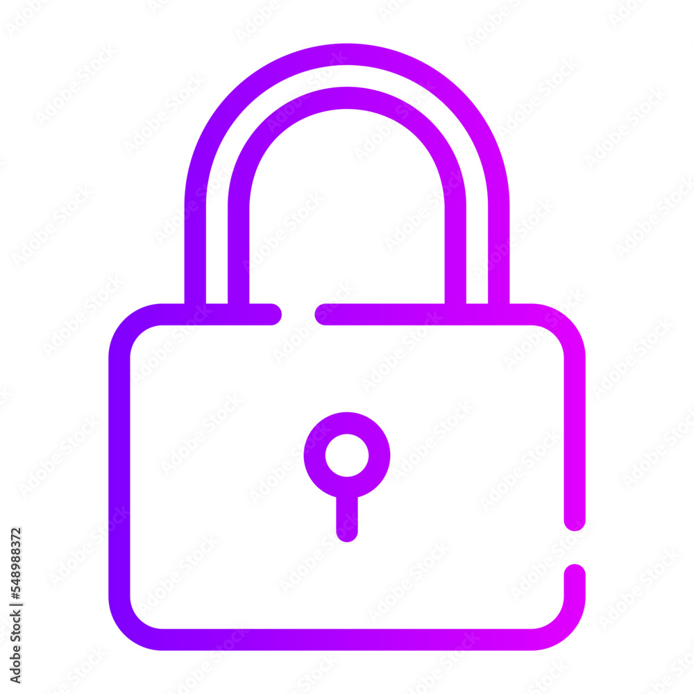 padlock gradient icon padlock gradient icon