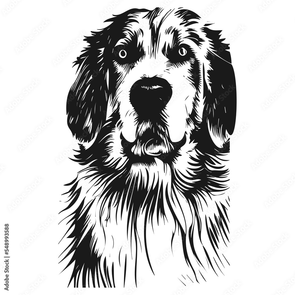 pictures of labrador retrievers hand drawn vector black and white