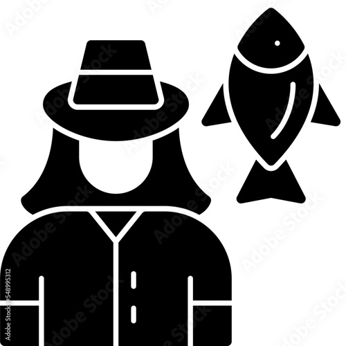 Fisherwoman Icon