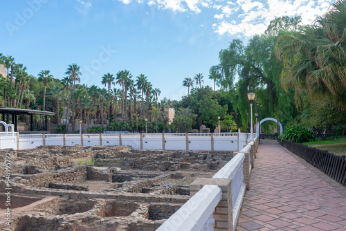 Archaeological remains salted fish, El Hawthorn Botanical Park in Almunecar in the province of Granada, Andalusia, Spain. Europe. September 29, 2022
