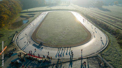 Outdoor skating rink photo