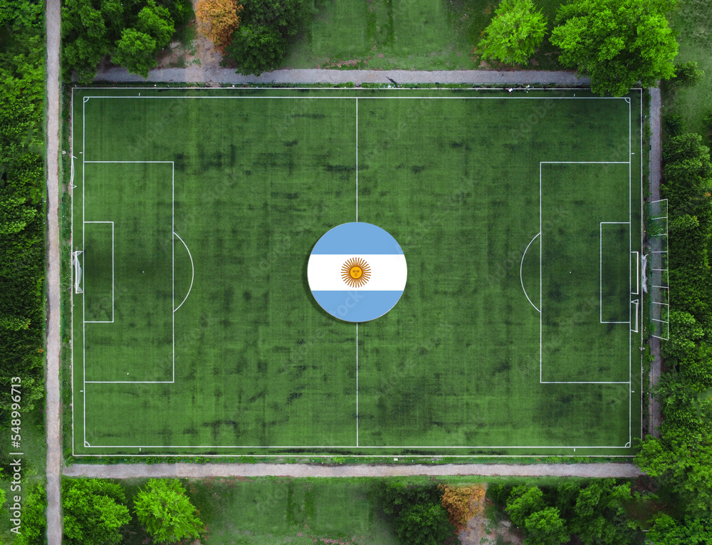 Obraz premium Representation of the football team of Argentina