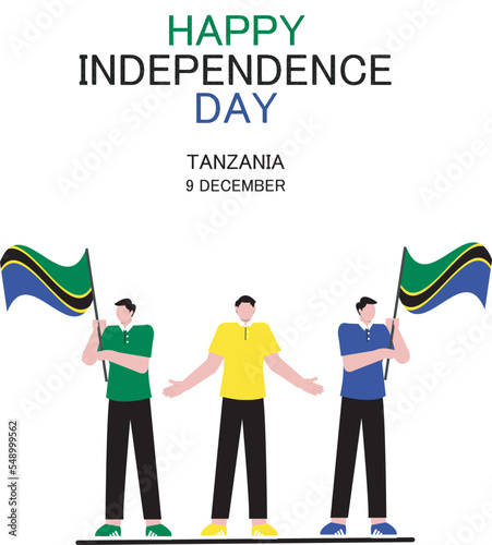 tanzania independence day vector design